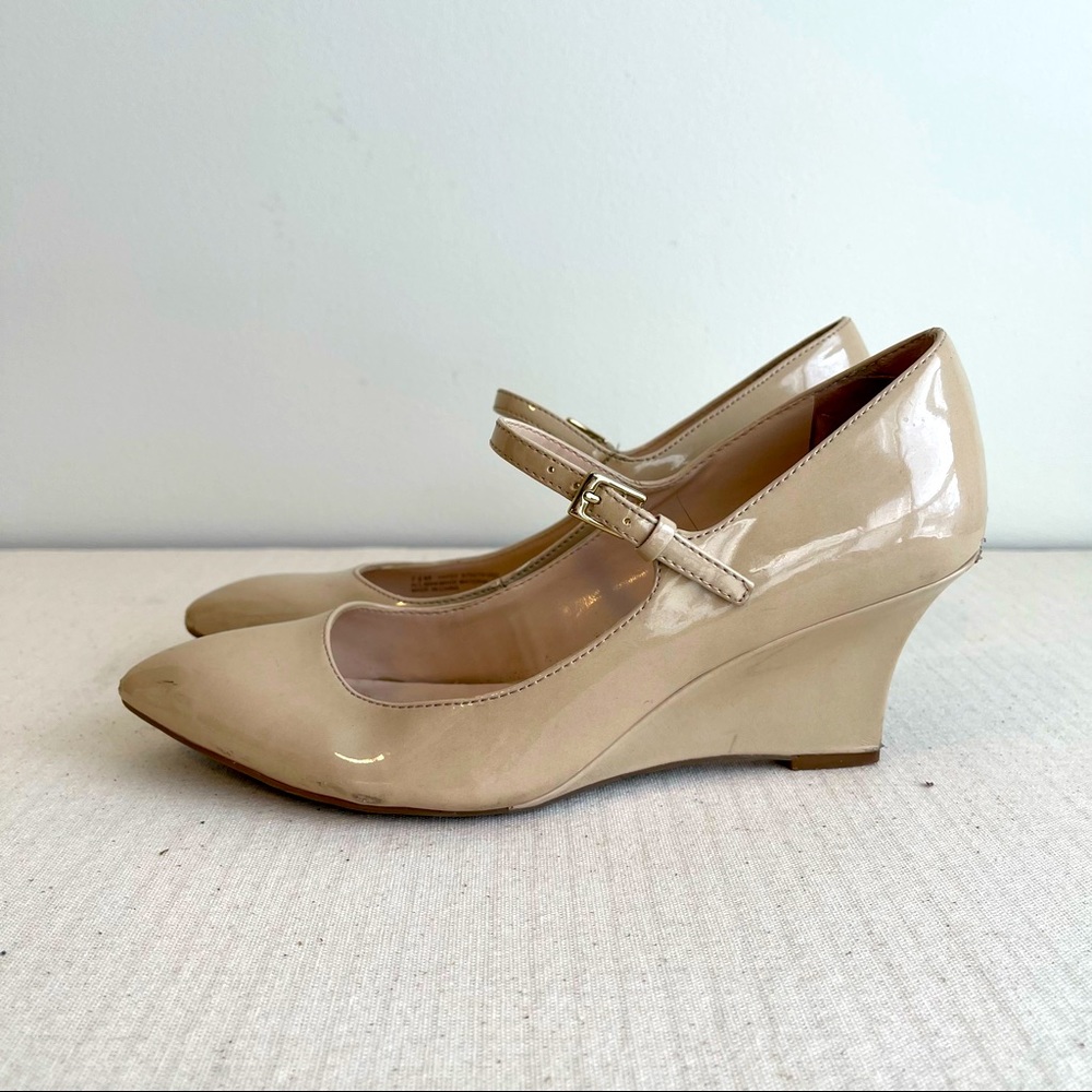 Franco Sarto Patent Wedge Maryjanes